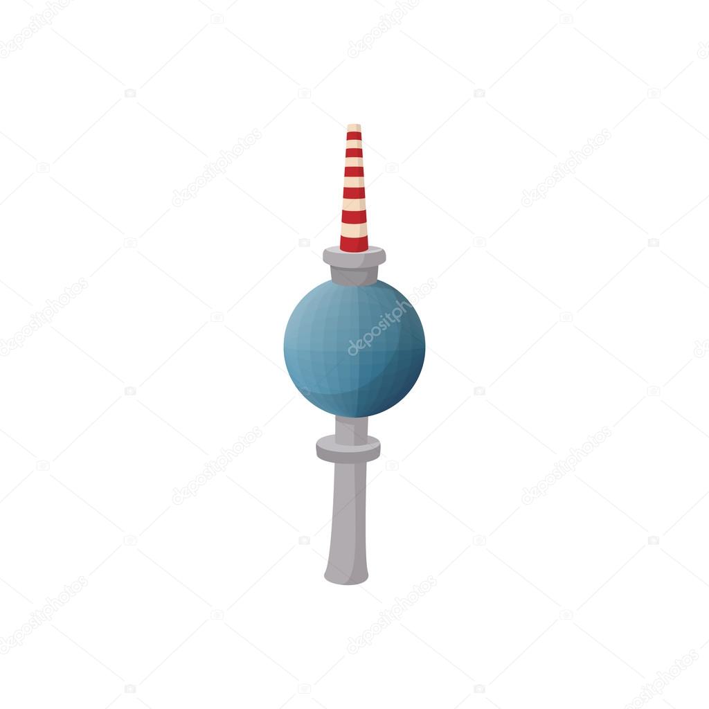 Fernsehturm in Berlin-Ikone, Cartoon-Stil - Vektorgrafik: lizenzfreie