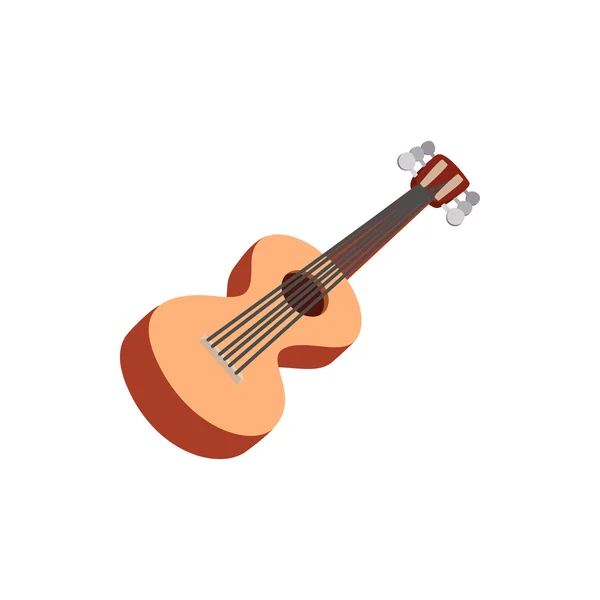 Icono de guitarra clásica, estilo de dibujos animados — Vector de stock