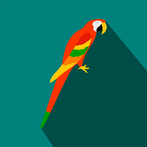 Icono de loro brasileño naranja, estilo plano — Vector de stock