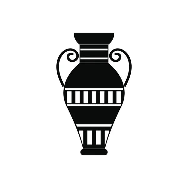 Egyptische vaas pictogram, eenvoudige stijl — Stockvector