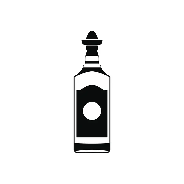 Tequila bottle icon, simple style — Stock Vector