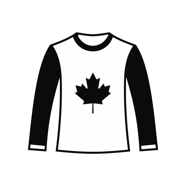 Μακρυμάνικη sport μπλούζα εικονίδιο, απλό στυλ — Διανυσματικό Αρχείο
