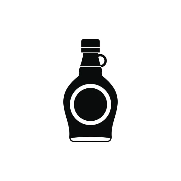 Flasche Ahornsirup-Symbol, einfacher Stil — Stockvektor