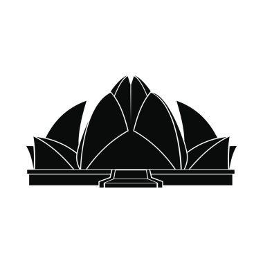 Lotus Temple, Yeni Delhi simgesi, basit tarzı