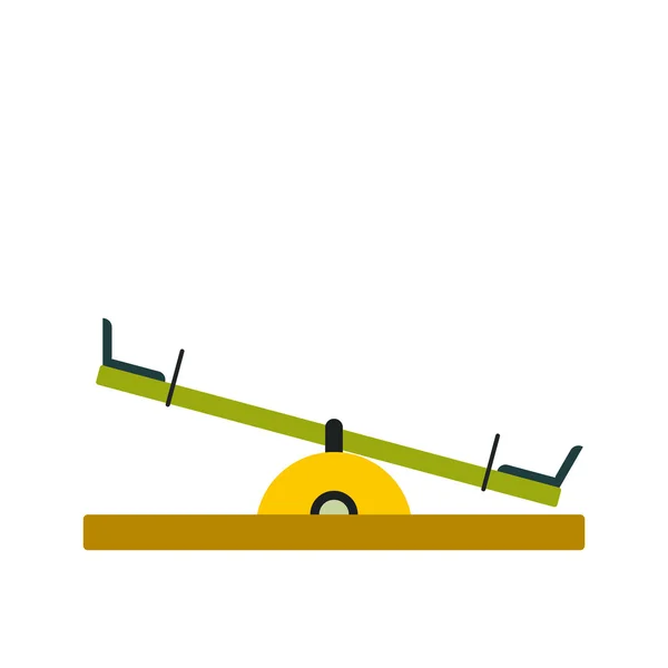 Seesaw icon flat — Stock Vector