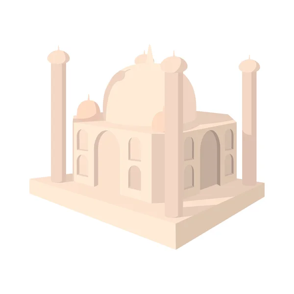 Taj Mahal, icono de la India, estilo de dibujos animados — Archivo Imágenes Vectoriales