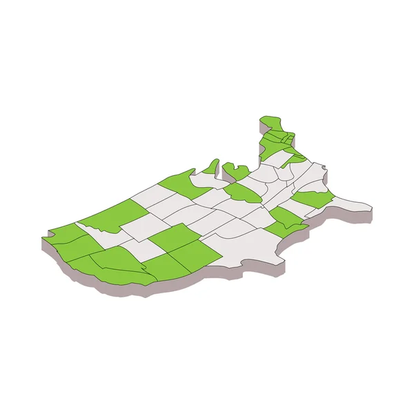 Mapa de Estados Unidos con lugares de venta legal de marihuana — Archivo Imágenes Vectoriales