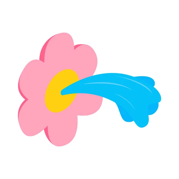 Çiçek spinkler simgesi, izometrik 3d stili — Stok Vektör