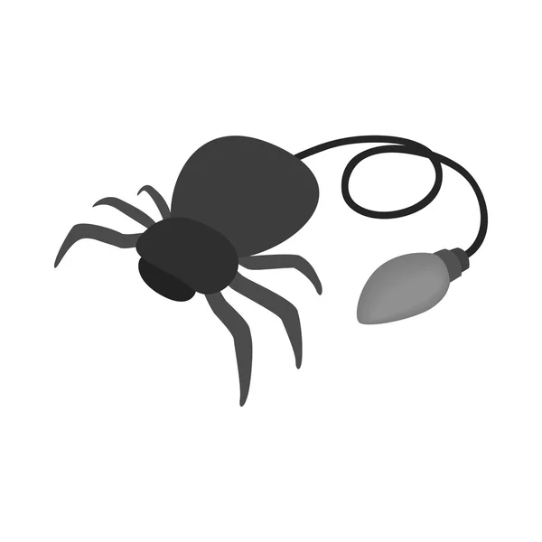 Fausse icône d'araignée en caoutchouc, style 3d isométrique — Image vectorielle