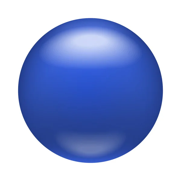 Γυαλιστερό μπλε σήμα, το εικονίδιο μαγνήτη, το ρεαλιστικό στυλ — Διανυσματικό Αρχείο