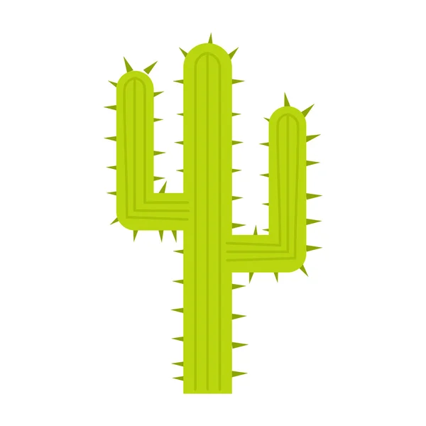 Icona del cactus piatta — Vettoriale Stock