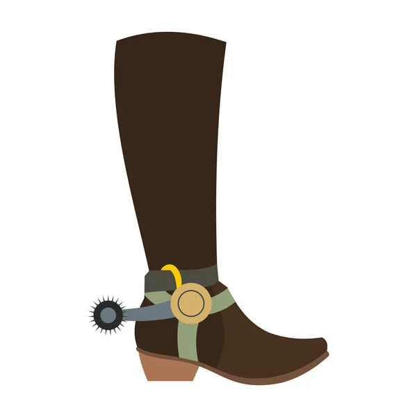 Cowboy boot icon — Stock Vector
