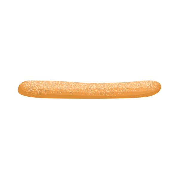 French baguette icon, gaya kartun - Stok Vektor