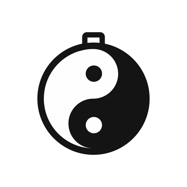 Amulett av yin yang-ikonen — Stock vektor