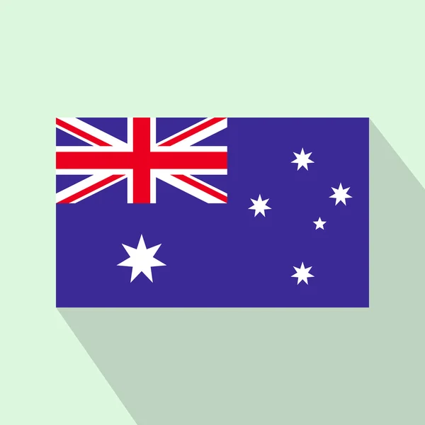 Vlajka Austrálie ikony, ploché styl — Stockový vektor