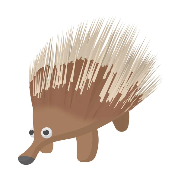 Un'icona di porcospino preso in prestito, stile cartone animato — Vettoriale Stock