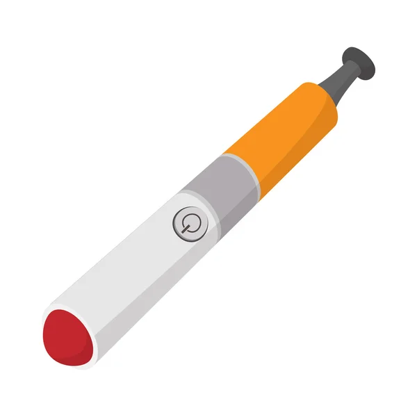 Икона электронных сигарет, стиль мультфильма — стоковый вектор