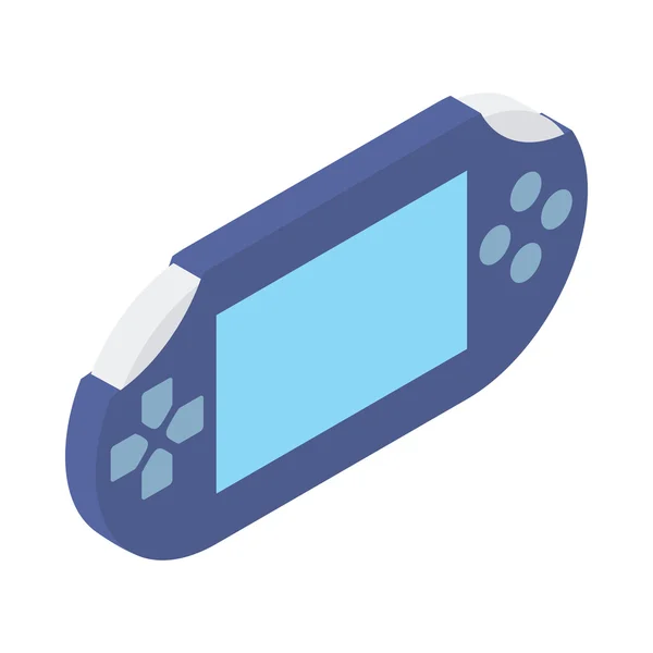 Handheld game console icon, isometric 3d style — Stock Vector