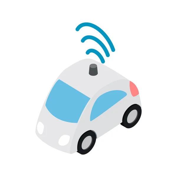 Carro wi fi ícone, isométrico estilo 3d —  Vetores de Stock
