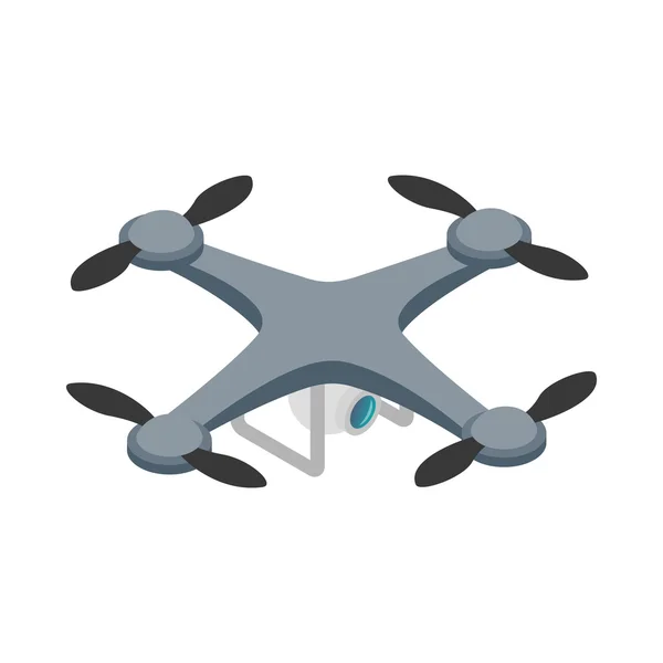 Ícone do quadrocopter, estilo 3d isométrico —  Vetores de Stock