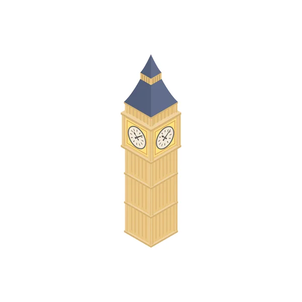 Big Ben in Westminster, London icon — Stock Vector