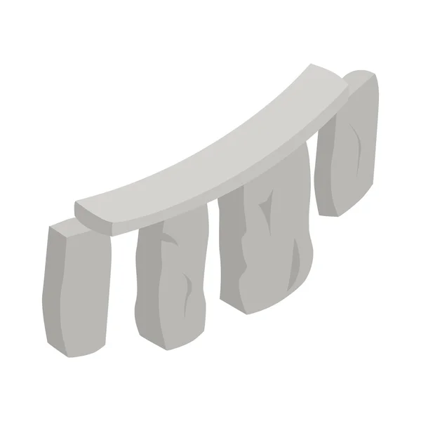 ストーンヘンジ アイコン、等角投影の 3d スタイル — ストックベクタ