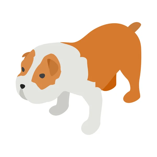 Icône terrier Staffordshire, style 3d isométrique — Image vectorielle