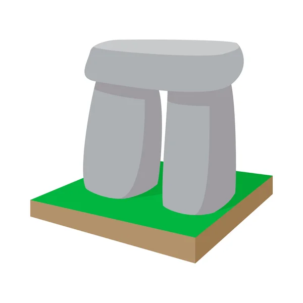 Stonehenge icon, cartoon style — Stock Vector