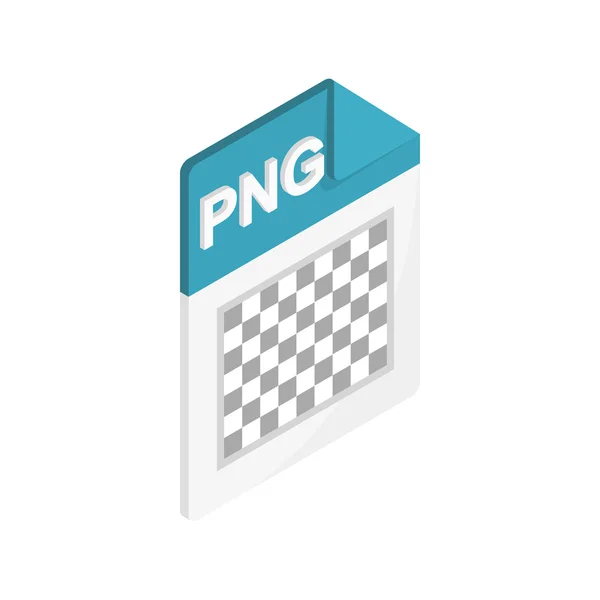 Png image file extension icon, isometrischer 3D-Stil — Stockvektor