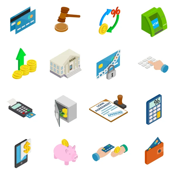 Credit icons set — Stock Vector