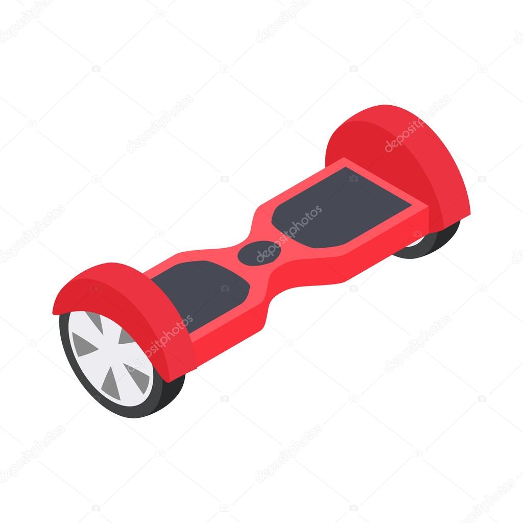 Dual wheel self balancing electric skateboard icon