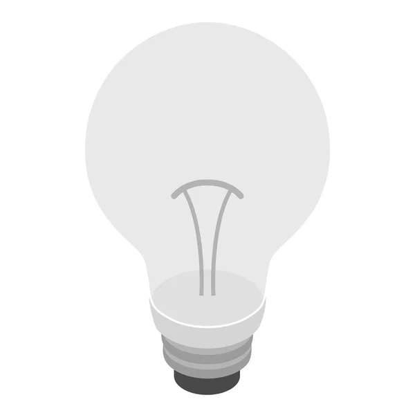 Bulb icon, isometric 3d style — Stock Vector