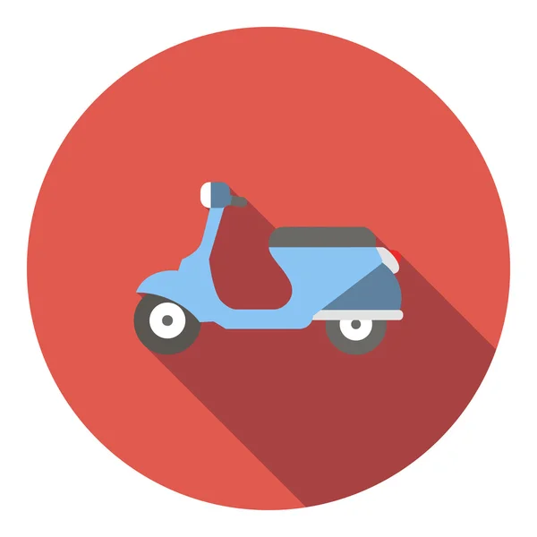 Icono de la vespa, estilo plano — Vector de stock