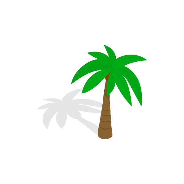 Palm tree ikona, izometrické 3d styl — Stockový vektor