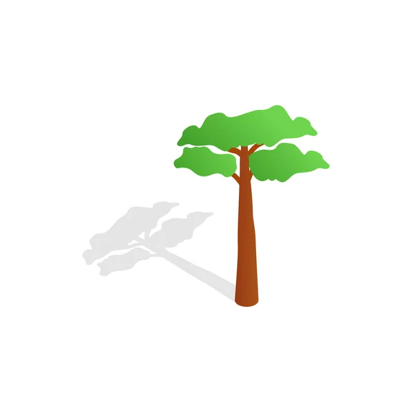 Pine tree icon, isometric 3d style — Stock Vector