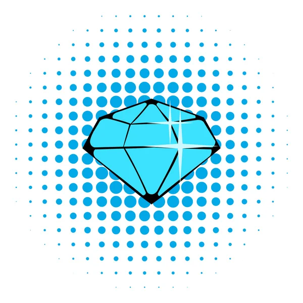 Icône en cristal, style BD — Image vectorielle
