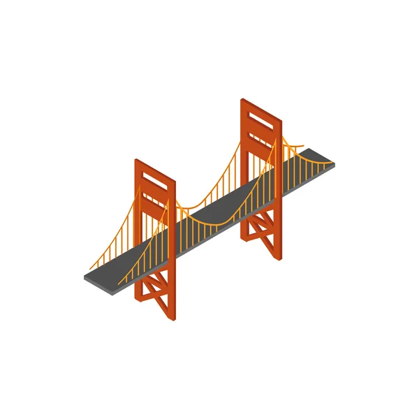Ikonu Bridge, izometrické 3d styl — Stockový vektor