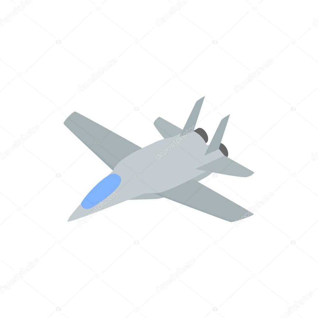Military aircraft  icon, comics style