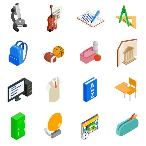 Education and knowledge icons set — Stock Vector
