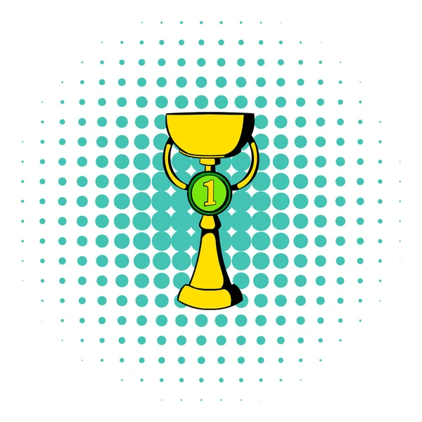 Icono de copa de trofeo, estilo cómic — Vector de stock