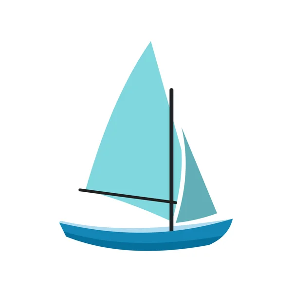 Schip jachten pictogram — Stockvector