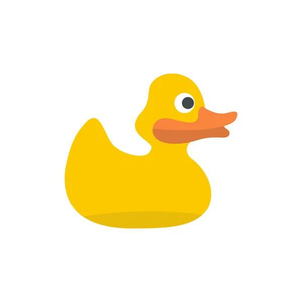 Canard jaune pour icône de bain — Image vectorielle