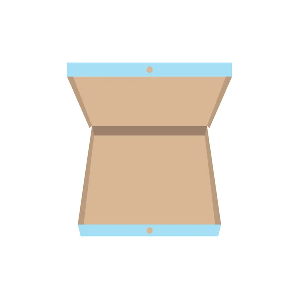 Abrir icono de caja de pizza — Vector de stock