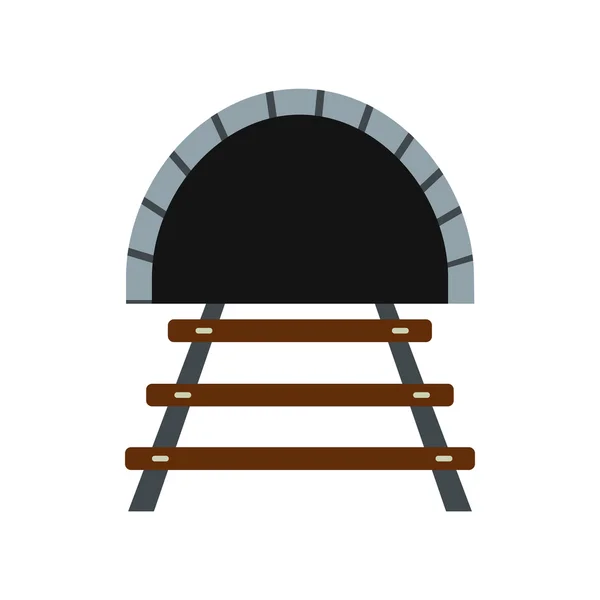 Pictogram van de tunnel van de spoorweg — Stockvector