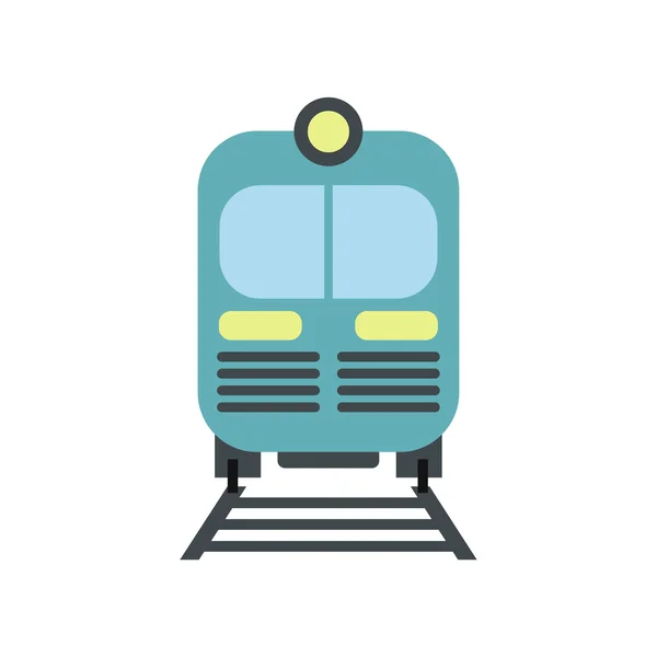 Icono del tren plano — Archivo Imágenes Vectoriales