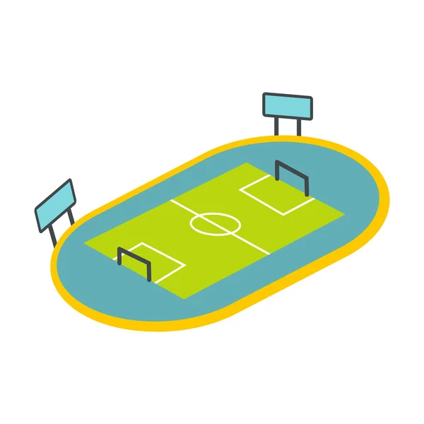 Icono de patio de fútbol — Vector de stock