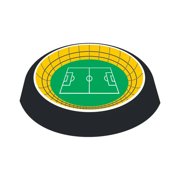 Labdarúgó stadion ikon kör — Stock Vector