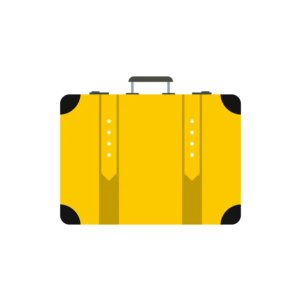 Icona valigia piatta — Vettoriale Stock