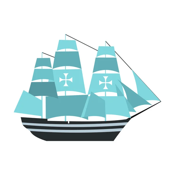 Columbus schip pictogram — Stockvector