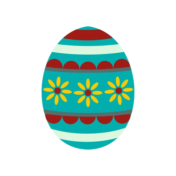 Icône d'oeuf de Pâques coloré — Image vectorielle